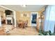 Cozy dining area featuring a wooden table set and stylish decor elements at 909 Pearl St, Columbus, IN 47201