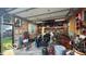 The garage is equipped with lighting, electric, shelving, and storage options at 909 Pearl St, Columbus, IN 47201