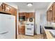 Functional kitchen with classic appliances and ample cabinet space at 1420 E Loretta Dr, Indianapolis, IN 46227