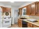 Functional kitchen with classic appliances and ample cabinet space at 1420 E Loretta Dr, Indianapolis, IN 46227