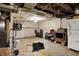 Large unfinished basement featuring concrete floor, block wall, drop tile ceiling at 2029 N Colorado Ave, Indianapolis, IN 46218