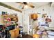 Functional kitchen with wood cabinets and a dining table, ample storage at 2029 N Colorado Ave, Indianapolis, IN 46218