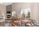 Dining area with a view and stylish furniture; great for Gathering meals and gatherings at 2057 Abbey Ln, Columbus, IN 47201