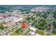 Aerial view of the home's location near Downtown Anderson and Ascension St. Vincent Hospital, highlighting convenience at 2111 Central Ave, Anderson, IN 46016