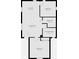 Layout showcasing the bedroom, bathroom, living room, furnace room, and kitchen in 2D rendering at 2426 Lasalle St, Indianapolis, IN 46218