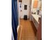 Functional bathroom featuring a shower, sink, and ample storage at 2731 Delaware St, Anderson, IN 46016