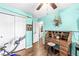 Bedroom featuring hardwood floors, a ceiling fan, and a closet at 5865 Pennekamp Dr, Plainfield, IN 46168