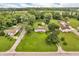 Expansive aerial view of the property showcasing lush greenery and neighborhood at 6349 S Harding St, Indianapolis, IN 46217