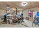 Utility basement featuring shelving units, concrete floors and basic furniture at 6349 S Harding St, Indianapolis, IN 46217