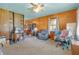 Living room with ceiling fan at 6349 S Harding St, Indianapolis, IN 46217