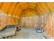 Interior of outbuilding with lawn equipment at 6349 S Harding St, Indianapolis, IN 46217