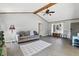 Spacious living area with vaulted ceilings and a view to the dining area at 1011 Stevedon Ct, Plainfield, IN 46168