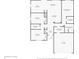 This floor plan offers a thoughtful layout of a single-story home including the laundry and garage at 10173 Stillwell Dr, Avon, IN 46123