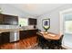Functional kitchen featuring stainless steel appliances, ample counter space, and a breakfast table at 10173 Stillwell Dr, Avon, IN 46123