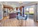 Modern kitchen featuring stainless steel appliances, wooden cabinets, and granite countertops at 341 Thistlewood Dr, Greenfield, IN 46140