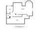 Basement floor plan showing bedroom, bathroom and recreation room at 3711 Pete Dye Blvd, Carmel, IN 46033