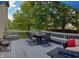 Outdoor patio featuring dining area with outdoor seating and views of a green backyard at 3903 Junco Cir, Indianapolis, IN 46228
