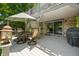 Entertain on this backyard deck, shaded by a pergola and overlooking nature at 6254 Grosbeak Ct, Nineveh, IN 46164