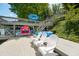 Dockside featuring Adirondack chairs and water toys creating an inviting lakeside retreat on the water at 6254 Grosbeak Ct, Nineveh, IN 46164