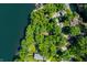 High-angle shot offering a peek at a house enveloped by rich green foliage at 6300 Grouse Dr, Nineveh, IN 46164