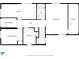 Floor plan featuring the bedrooms, bathroom, Gathering room, and storage area at 6300 Grouse Dr, Nineveh, IN 46164
