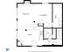 Floor plan showing the kitchen, dining area, living room, bath, and hall at 6300 Grouse Dr, Nineveh, IN 46164