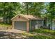 Detached two car garage with brick exterior at 6300 Grouse Dr, Nineveh, IN 46164