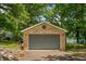 Detached two car garage with brick exterior at 6300 Grouse Dr, Nineveh, IN 46164