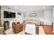 Cozy living area featuring a sofa, two chairs and a television at 6300 Grouse Dr, Nineveh, IN 46164