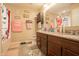 Well-lit bathroom featuring a granite vanity and a shower/tub combination at 1266 Hamilton Dr, Greenwood, IN 46143
