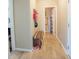Neutral hallway with tile floors and a view of the bathroom at 1266 Hamilton Dr, Greenwood, IN 46143