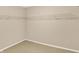 Empty closet with wire shelving, ready to organize your personal items for efficiency and a clutter-free lifestyle at 14373 Orange Blossom Trl, Fishers, IN 46038
