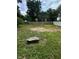 A spacious backyard features grass and some rock and is surrounded by a wooden fence at 2907 Baltimore Ave, Indianapolis, IN 46218