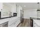Bright kitchen with modern finishes, fixtures, and stainless steel appliances at 3120 S Meridian Rd, Greenfield, IN 46140