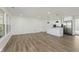 Open living area with an island and stainless appliances at 3120 S Meridian Rd, Greenfield, IN 46140