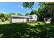 Spacious backyard features a well-maintained lawn, mature trees, and an inviting outdoor space at 524 Concord Ct, Fishers, IN 46038