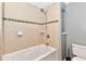 Relaxing bathroom with tiled shower and separate vanity area for optimal space and functionality at 524 Concord Ct, Fishers, IN 46038