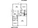 Layout of the home featuring an open concept kitchen and living area with 2-car garage at 6303 Wasco Dr, Whitestown, IN 46075