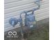 View of gray gas meter attached to the side of the house at 6548 Frankenberger Dr, Indianapolis, IN 46237