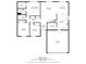 Detailed floor plan showcasing the layout of the home, including room dimensions at 6623 Lakeknoll Dr, Indianapolis, IN 46220