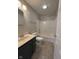 Bathroom featuring single vanity sink, toilet, and shower-tub combo, offering both functionality and comfort at 8092 Crystal Ct, Avon, IN 46123