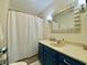 Bathroom showcasing a vanity and shower with modern fixtures at 8829 Tracy Dr, Clayton, IN 46118
