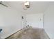 Spacious two car garage featuring a ladder and ample storage room for vehicles and tools at 9689 Exchange St, Fishers, IN 46038