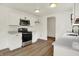 Well-equipped kitchen featuring stainless steel appliances, quartz counters and plenty of counter space at 10658 Pavilion Dr, Indianapolis, IN 46259