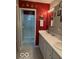 Modern bathroom with double sink vanity and glass enclosed shower at 11503 Winding Wood Dr, Indianapolis, IN 46235