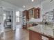 Well-equipped kitchen features stainless steel appliances, granite countertops, and ample storage at 3270 Cherokee Cir, Bargersville, IN 46106