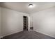 This bedroom features an open closet for additional storage at 7424 North Dr, Lawrence, IN 46226