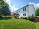 Large backyard with a pergola-covered patio area, great for outdoor relaxation and enjoyment at 8433 Vyners Ln, Avon, IN 46123