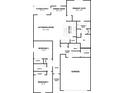 Open floor plan featuring 3 bedrooms, 2 baths, and a 2-car garage at 211 Bardwell Ct, Indianapolis, IN 46229