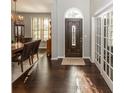 Bright and spacious entryway with hardwood floors and French doors at 3584 Inverness Blvd, Carmel, IN 46032